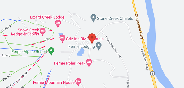 map of #617A 4559 Timberline Crescent